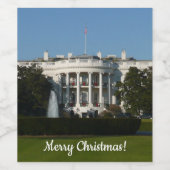 クリスマスホワイトハウスフォーホリデーズワシントンDC ワインラベル (シングルラベル)