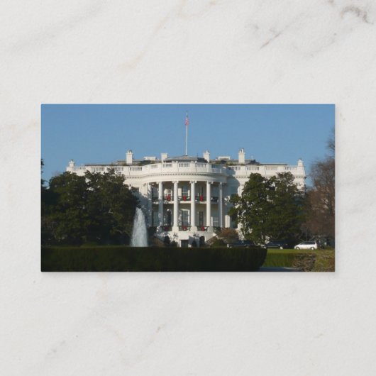 クリスマスホワイトハウスフォーホリデーズワシントンDC 名刺 (裏面)