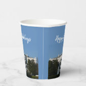 クリスマスホワイトハウス 紙コップ (右)