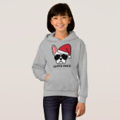 クリスマスホワイトフランスのブルドッグ (正面フル)