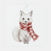 クリスマスホワイトペパーミントシカ メタルオーナメント (裏面)