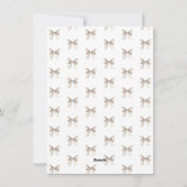 クリスマスホワイトボウコケットリース写真 シーズンカード (裏面)