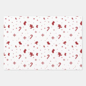 クリスマスホワイト ラッピングペーパーシート (正面2)