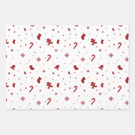 クリスマスホワイト ラッピングペーパーシート