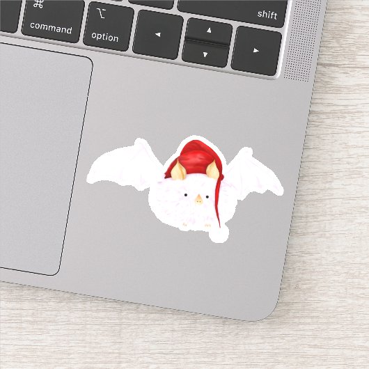 クリスマスホンジュラスホワイトこうもり シール (詳細)