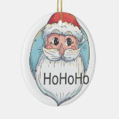 クリスマスホーサンタクロース セラミックオーナメント (右)
