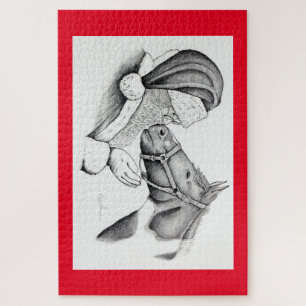 クリスマスホースとサンタクロース ジグソーパズル