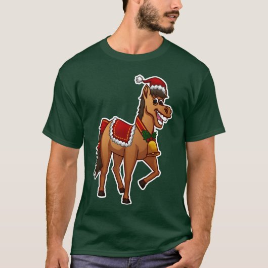 クリスマスホースの友人 Tシャツ (正面)