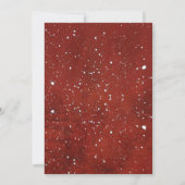 クリスマスホースの水色 招待状 (裏面)