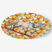 クリスマスホースアンドベルオリジナルアートデザイン ペーパープレート (アングル)