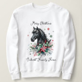 クリスマスホースエクエストリアン スウェットシャツ (デザイン正面)