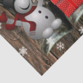 クリスマスホースカウボーイブーツポインセチア雪だるま 薄葉紙 (詳細)