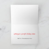 クリスマスホースグリーティングカードホリデーグリーティング シーズンカード (内部)