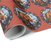 クリスマスホースラッピング紙 ラッピングペーパー (ロールコーナー)