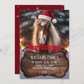クリスマスホースランチ 招待状 (正面/裏面)