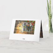 クリスマスホースワゴンホイールカウボーイブーツガーランド シーズンカード (裏面)