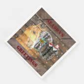 クリスマスホースワゴンホイールカウボーイブーツ馬蹄形 (コーナー)