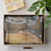 クリスマスホースワゴンホイールカウボーイブーツ馬蹄形 薄葉紙 (ギフト)