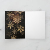 クリスマスホース折り畳みホリデーカード シーズンカード (内部)