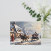 クリスマスホース描キャリッジ通り シーズンポストカード (スタンド正面)