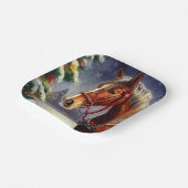 クリスマスホース1 ペーパープレート (傾斜あり)