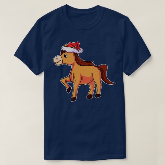 クリスマスホース1 Tシャツ (デザイン正面)