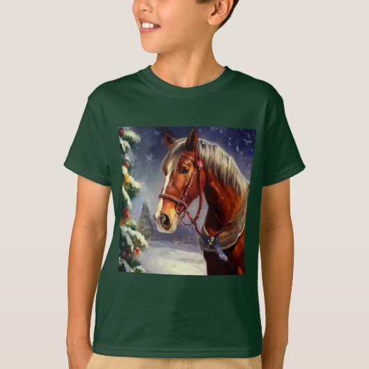 クリスマスホース1 Tシャツ (正面)