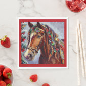 クリスマスホース2 スタンダードランチョンナプキン (インサイチュ)