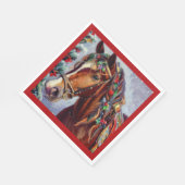 クリスマスホース2 スタンダードランチョンナプキン (角)