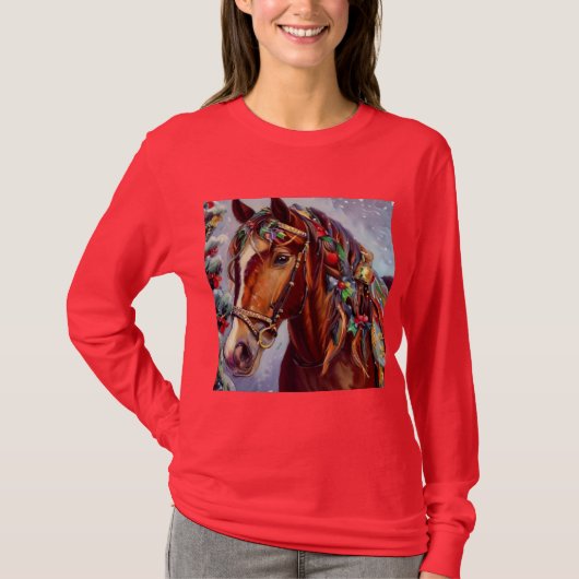 クリスマスホース2 Tシャツ (正面)