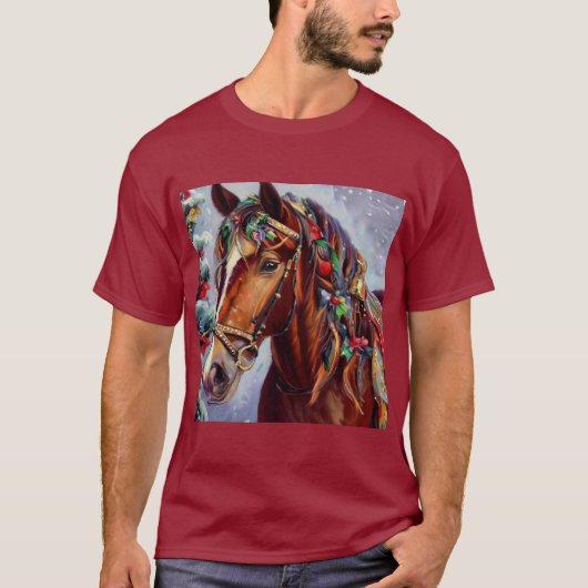 クリスマスホース2 Tシャツ (正面)