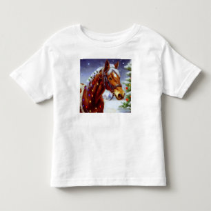 クリスマスホース3 トドラーTシャツ
