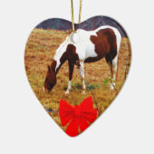 クリスマスホース セラミックオーナメント (左)