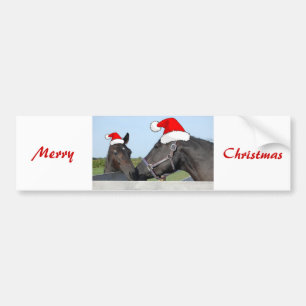 クリスマスホース&ポニー バンパーステッカー