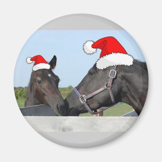 クリスマスホース&ポニー マグネット (正面)