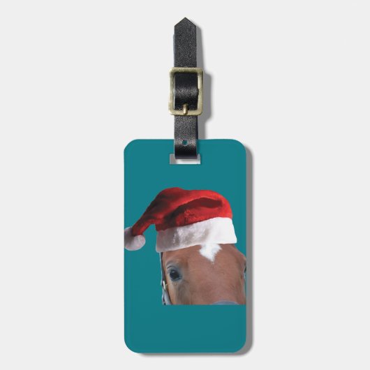 クリスマスホース ラゲッジタグ (正面縦)