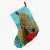 クリスマスホース ラージクリスマスストッキング (裏面 (吊り時))