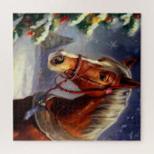 クリスマスホース(1) ジグソーパズル (横)