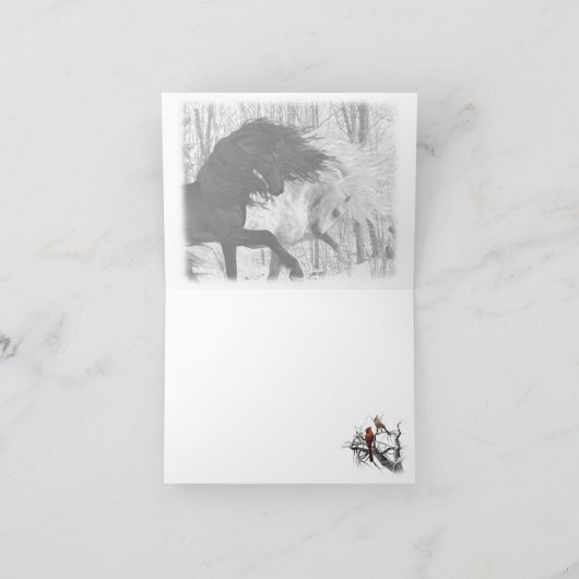 クリスマスホース 2022 カード (内部)