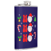 クリスマスホーホホおもしろいクリスマス-85211 フラスク (右)