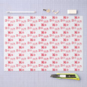 クリスマスホーホーのパタ赤と白ーンかわいい 薄葉紙 (クラフト)