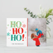 クリスマスホーホーティール(緑がかった色)グリーンレッド写真 シーズンカード (スタンド正面)