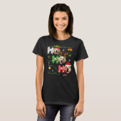 クリスマスホーホーホゴールデンレトリバー351 Tシャツ (正面フル)