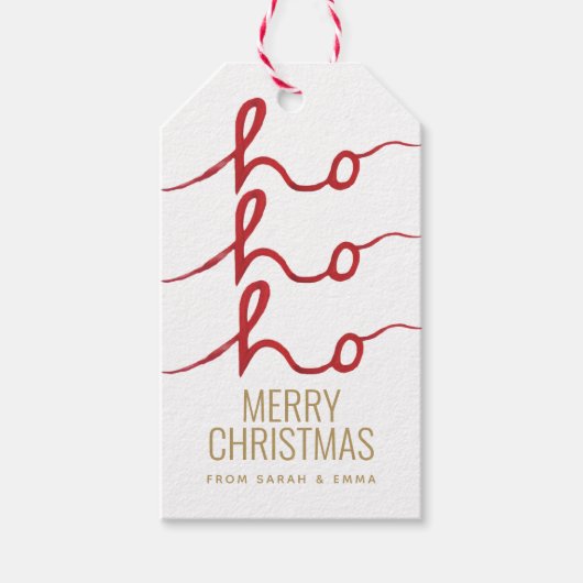 クリスマスホーホー ギフトタグ (正面)