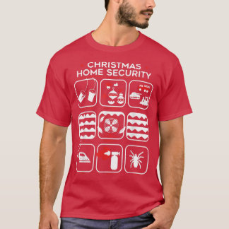 クリスマスホームセキュリテおもしろいィ Tシャツ