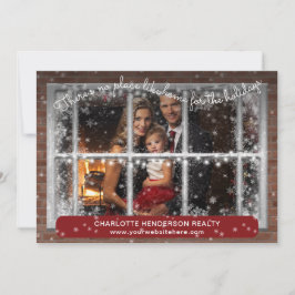 クリスマスホームフォトビジネスホリデーカード シーズンカード