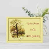 クリスマスホーム招待状 招待状 (スタンド正面)