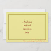 クリスマスホーム招待状 招待状 (裏面)