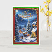 クリスマスホーム カード (黄色い花)