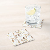 クリスマスホーリーナイト宗教広場紙コースト スクエアペーパーコースター (インサイチュ)